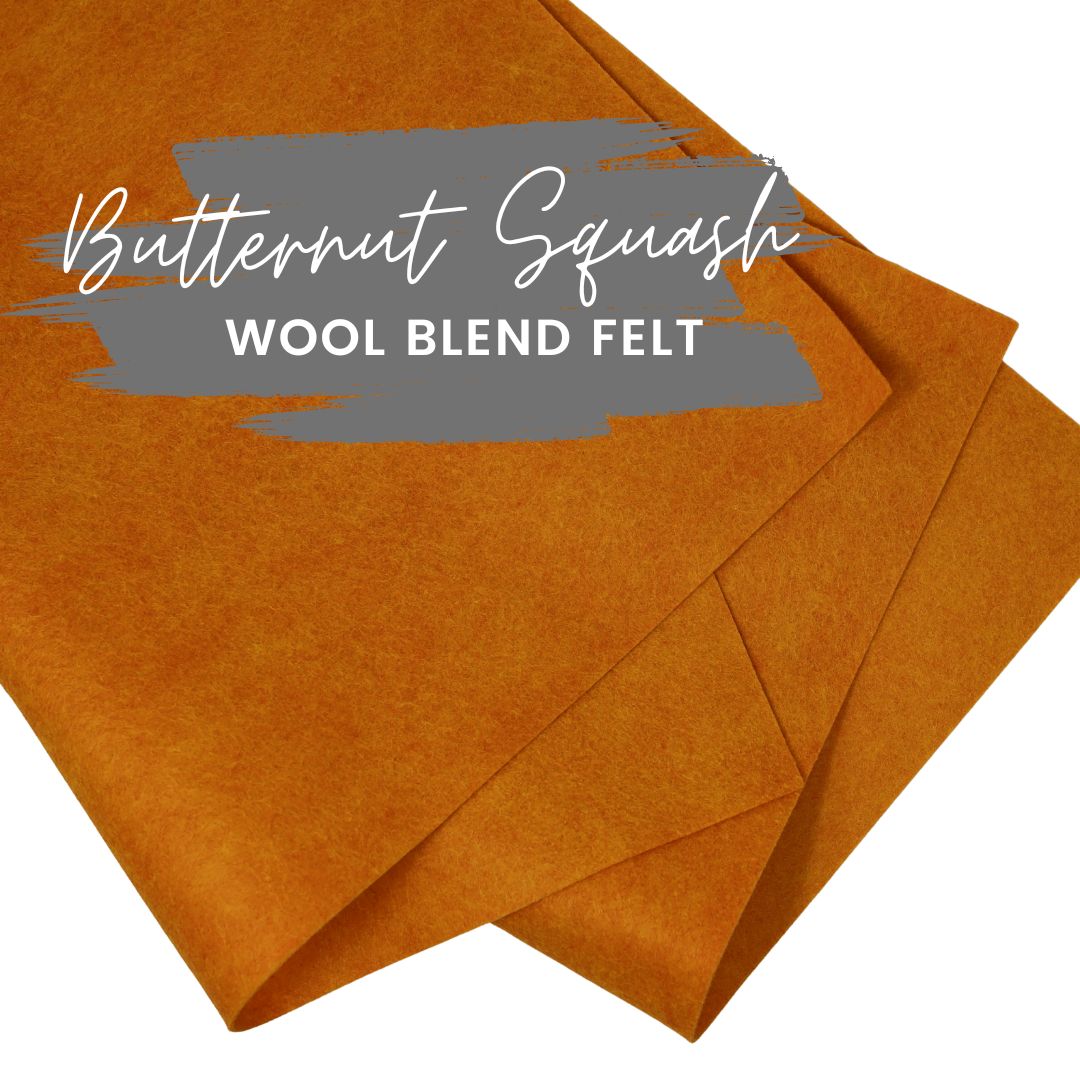 Butternut Squash Wool Blend Felt