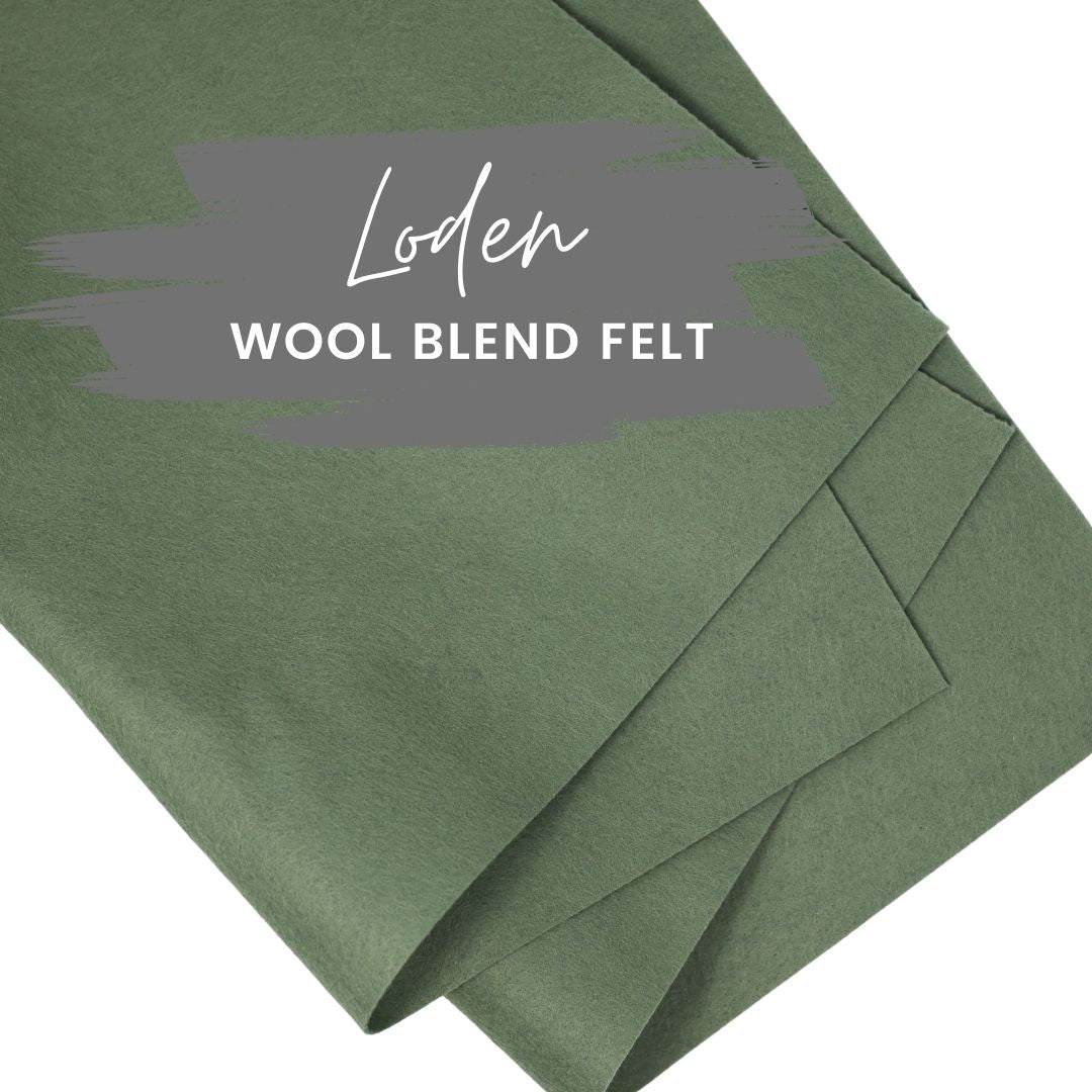 Loden Wool Blend Felt
