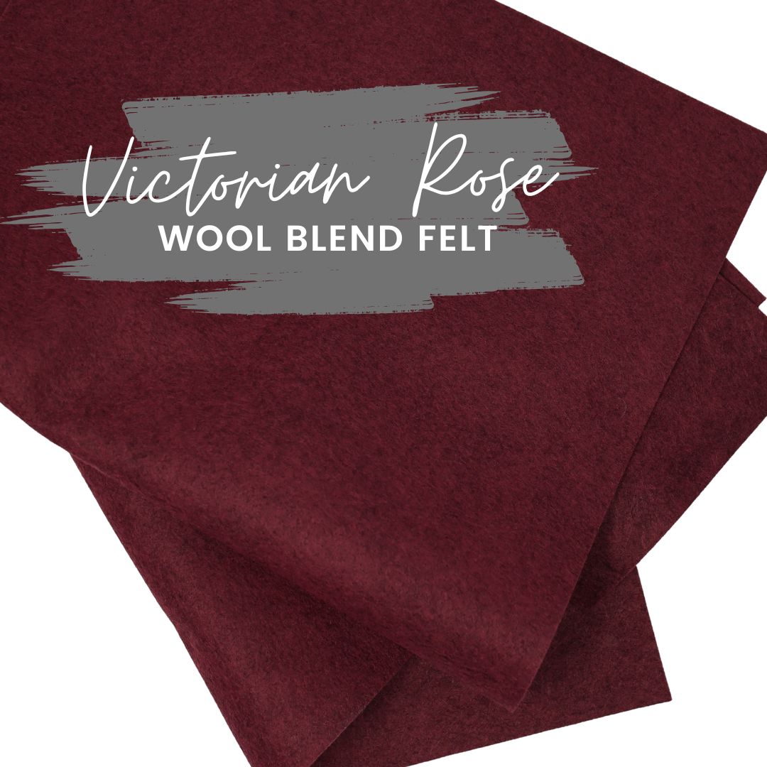Victorian Rose Wool Blend Felt