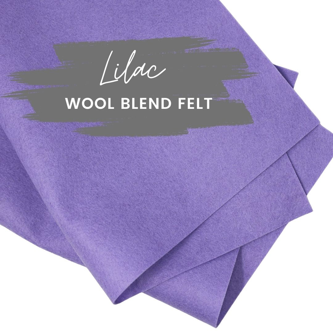 Lilac Wool Blend Felt