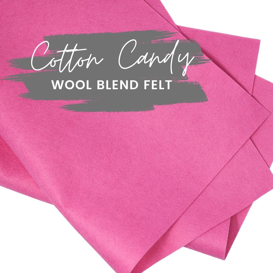 Cotton Candy Wool Blend Felt