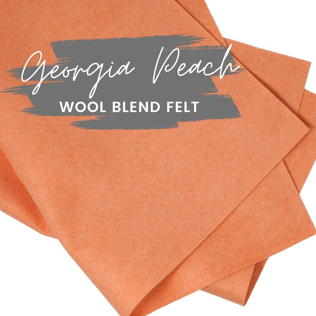 Georgia Peach Wool Blend Felt