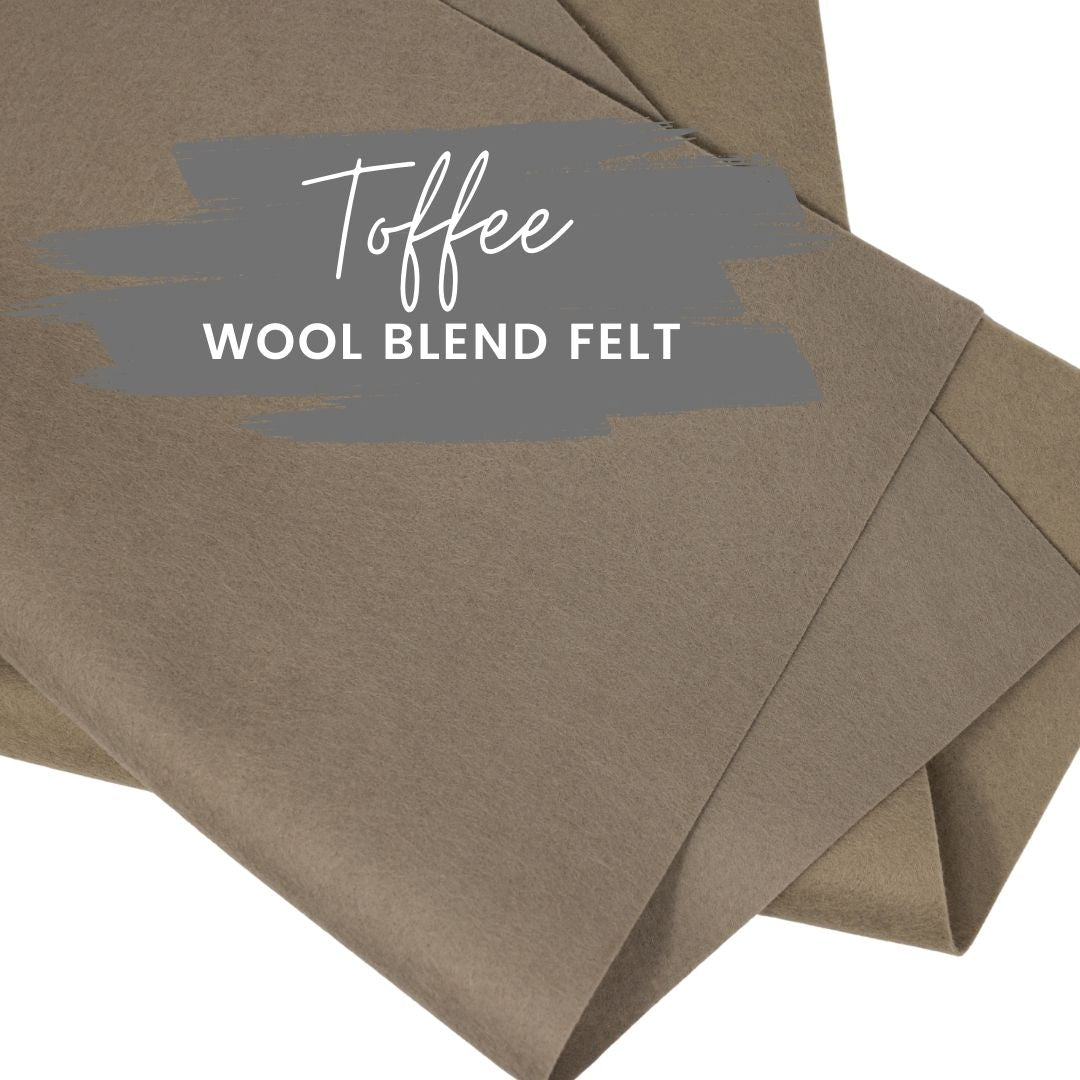 Toffee Wool Blend Felt
