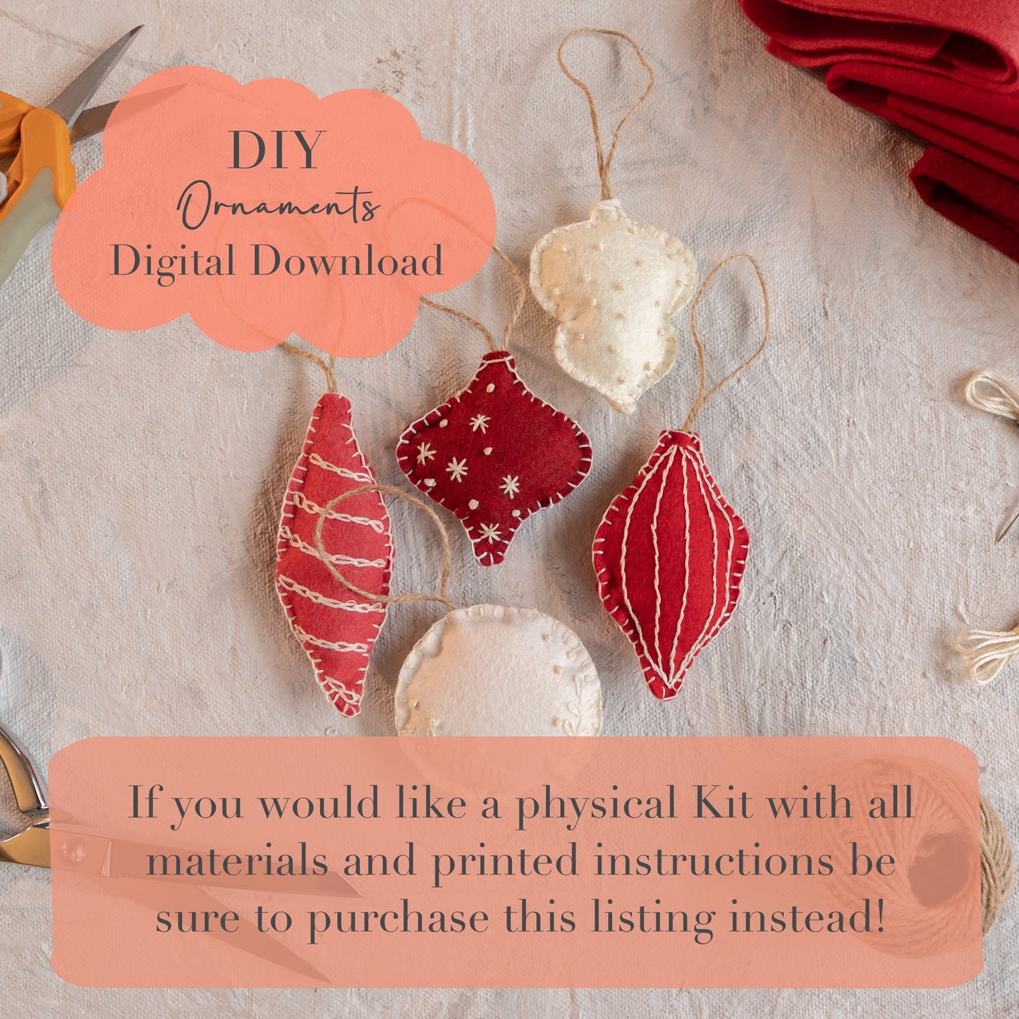 Ornament PDF and SVG Digital Download