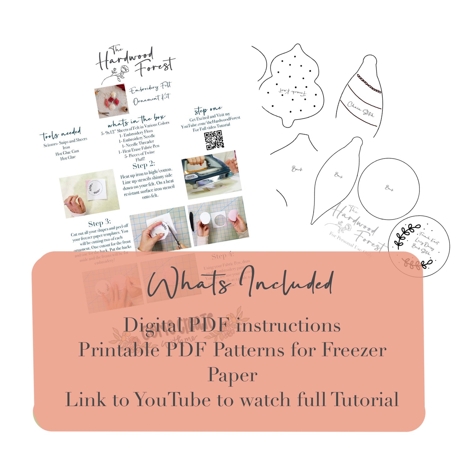 Ornament PDF and SVG Digital Download