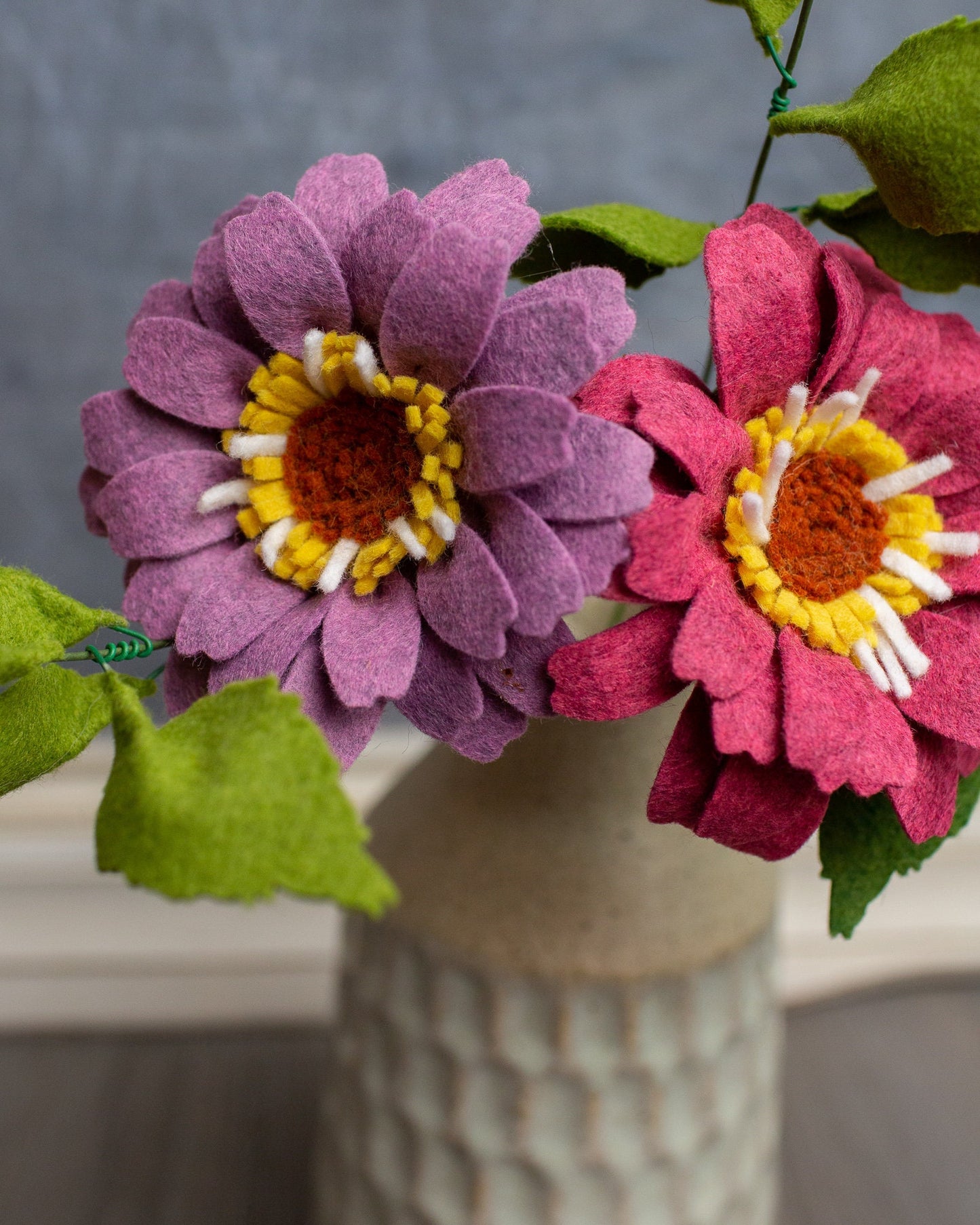 Open Zinnia Stem
