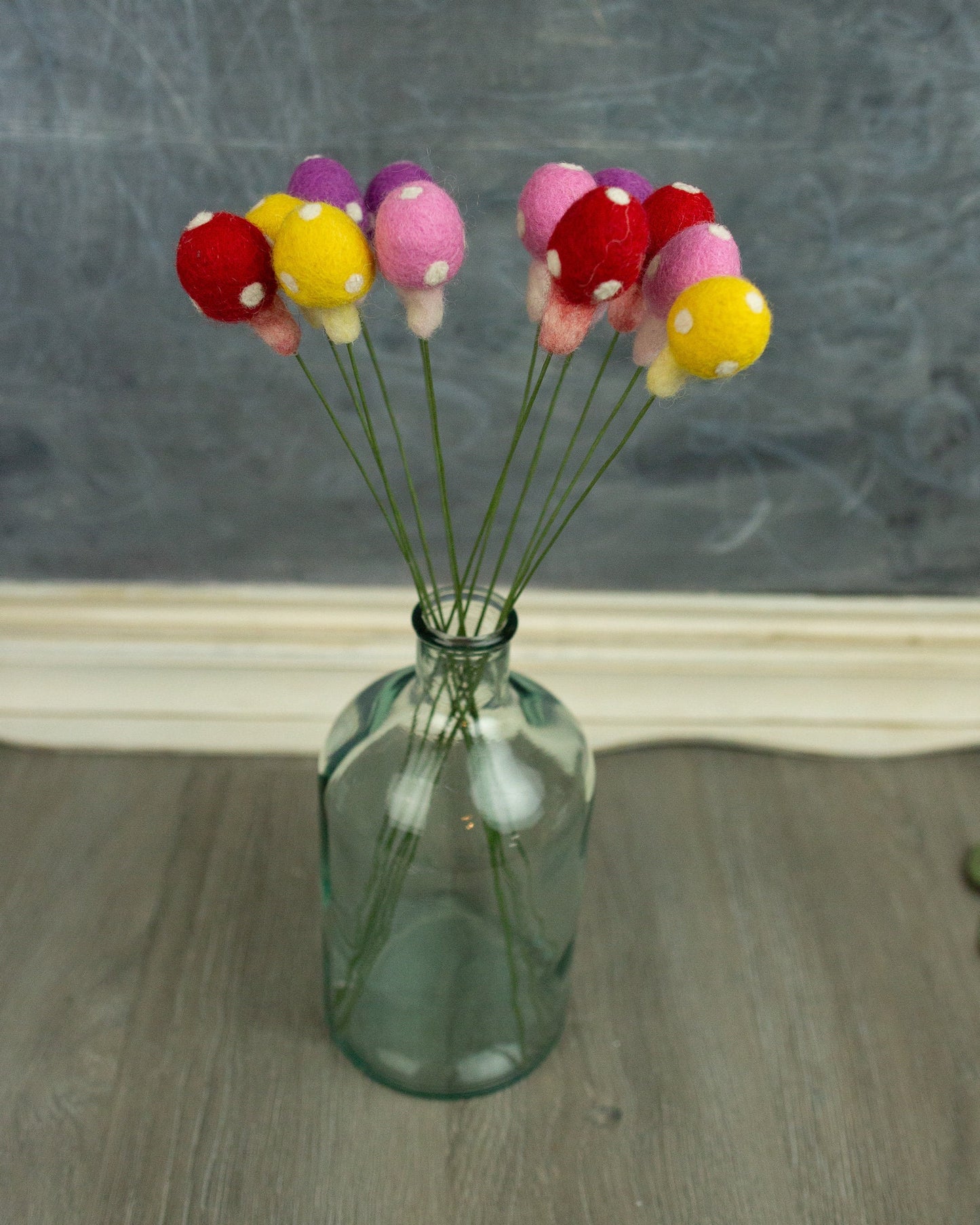 Mushroom Felt Flower Pick