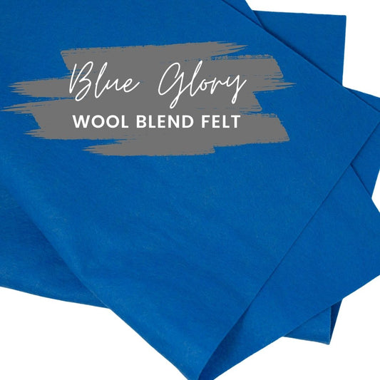Blue Glory Wool Blend Felt