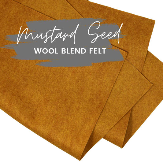 Mustard Seed Wool Blend Felt