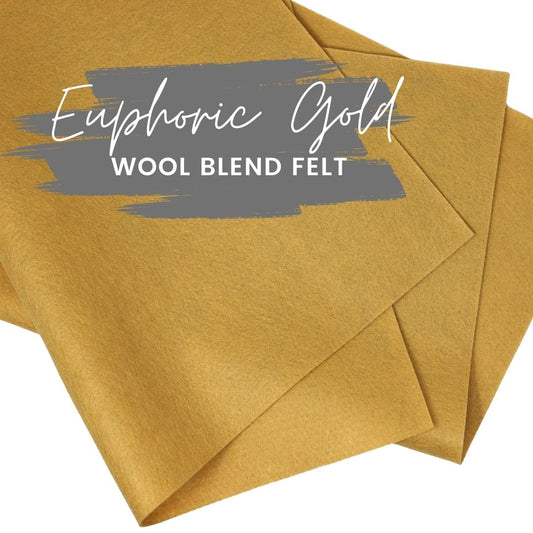 Euphoric Gold Wool Blend Felt