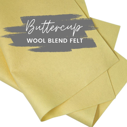 Buttercup Wool Blend Felt