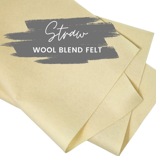 Straw Wool Blend Felt