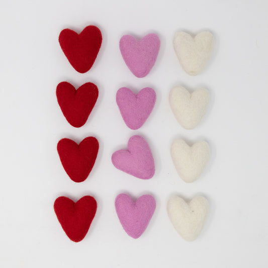 Felt Hearts 6cm