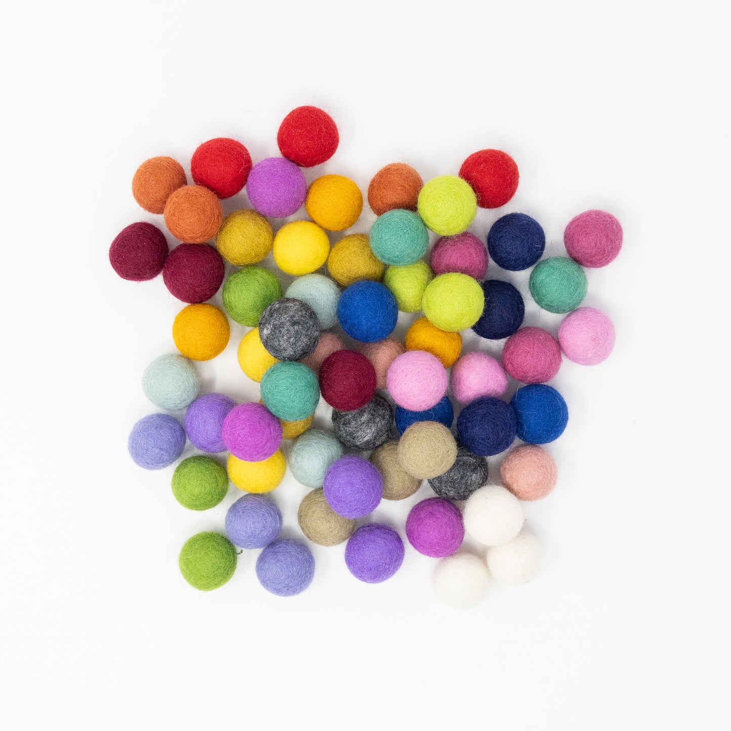 Felt Balls 25mm (Pack of 10 or 25)