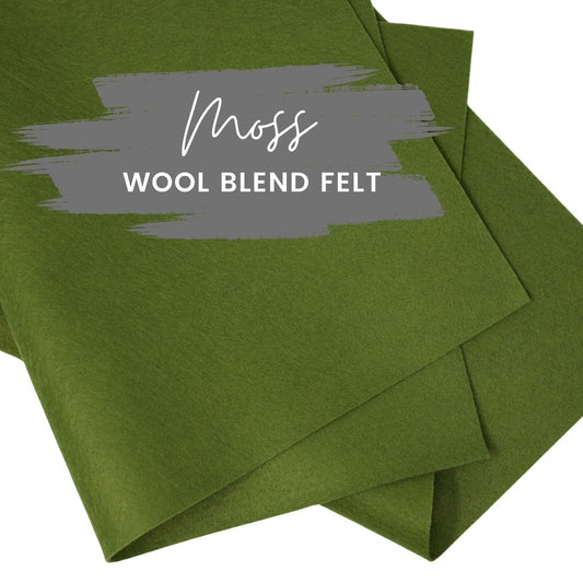 Moss Wool Blend Felt