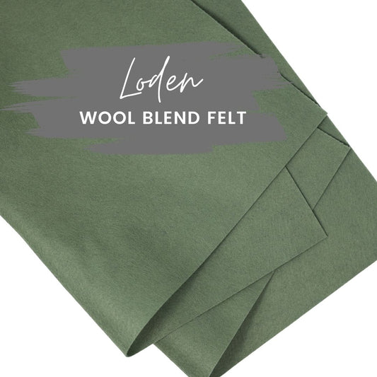 Loden Wool Blend Felt