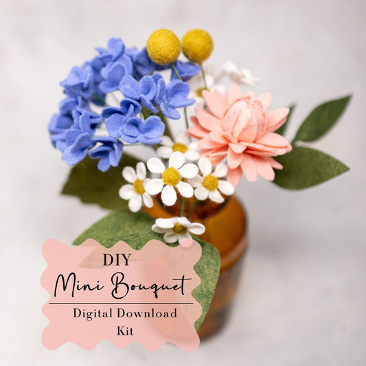 Mini Bouquet Daisy PDF and SVG Digital Download