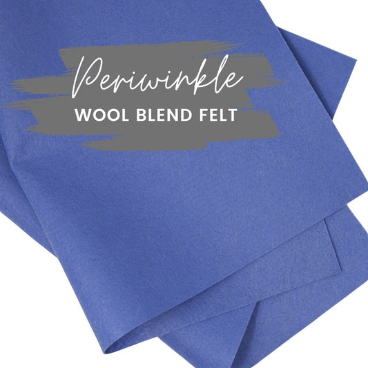 Periwinkle Wool Blend Felt
