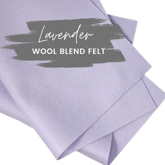 Lavender Wool Blend Felt