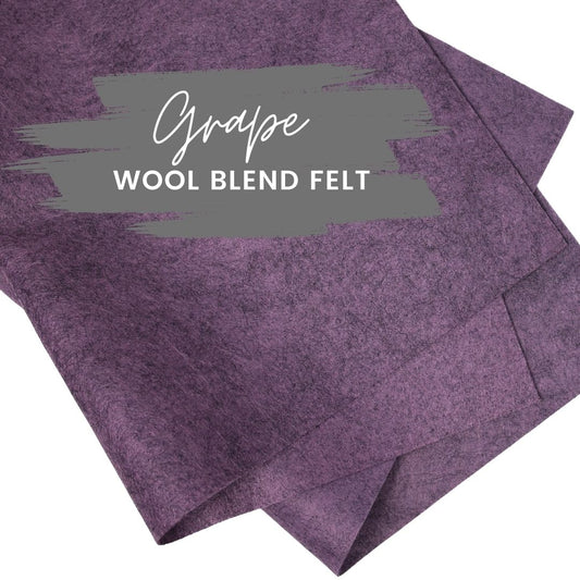 Grape Wool Blend Felt
