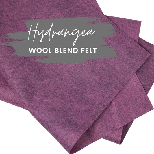 Hydrangea Wool Blend Felt