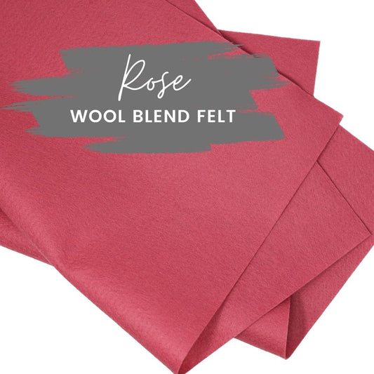 Rose Wool Blend Felt