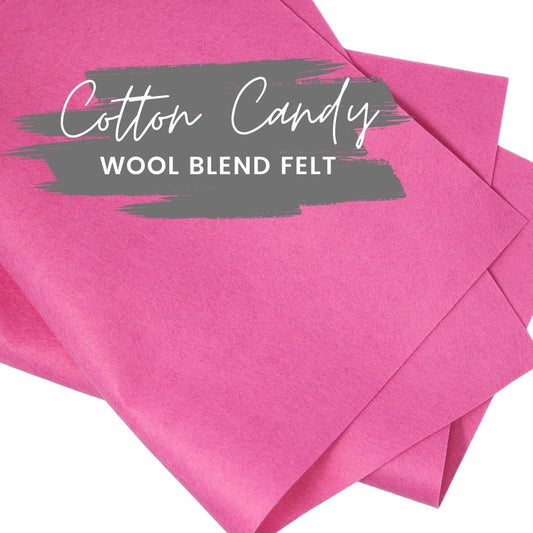 Cotton Candy Wool Blend Felt