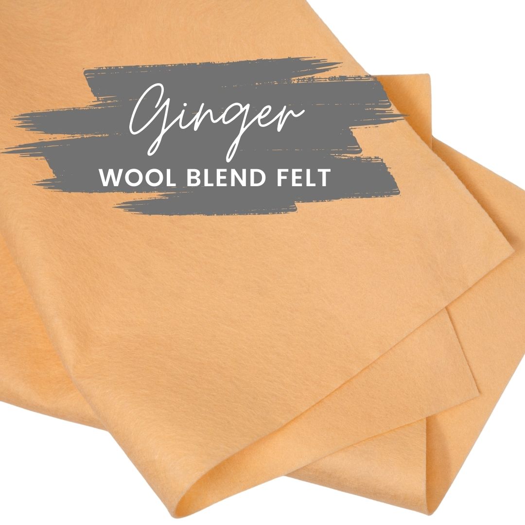 Ginger Wool Blend Felt