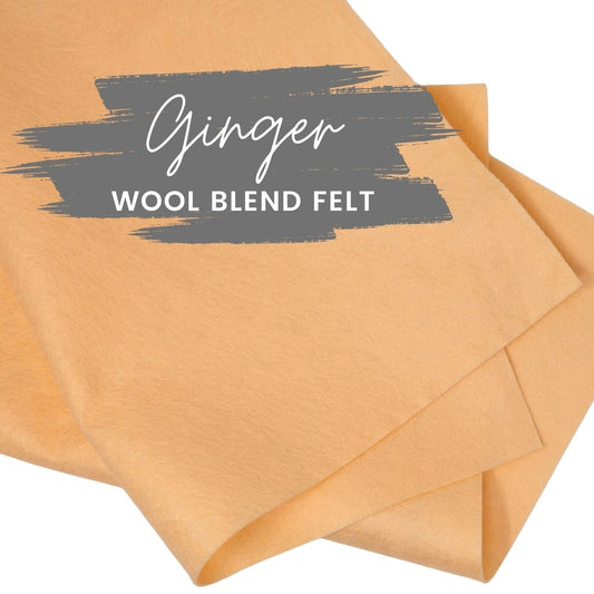Ginger Wool Blend Felt