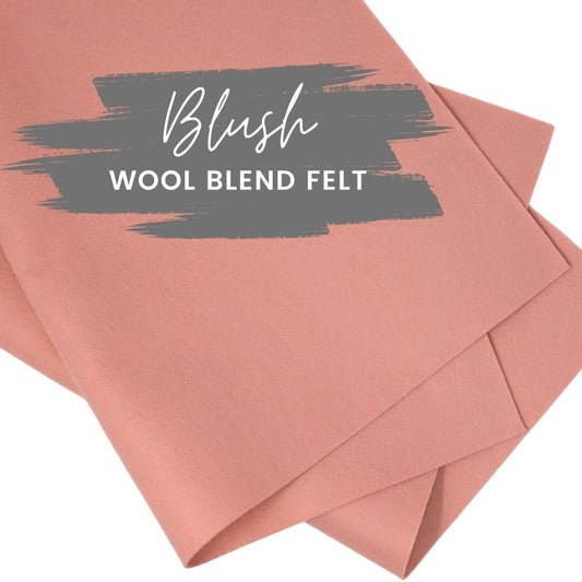 Blush Wool Blend Felt