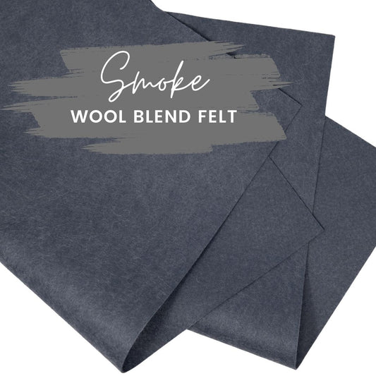 Smoke Wool Blend Felt