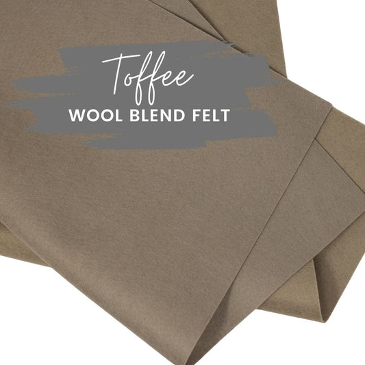 Toffee Wool Blend Felt