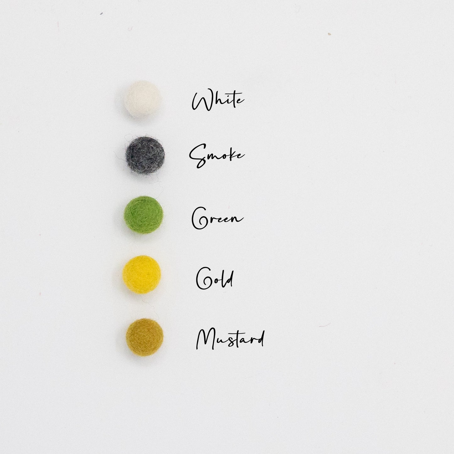 Felt Balls 15mm (25 Pack)