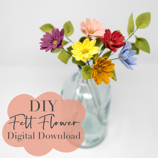 Rainbow Daisy PDF and SVG Digital Download