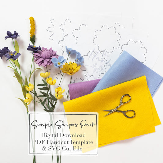 Simple Shapes Pack Digital PDF & SVG Download