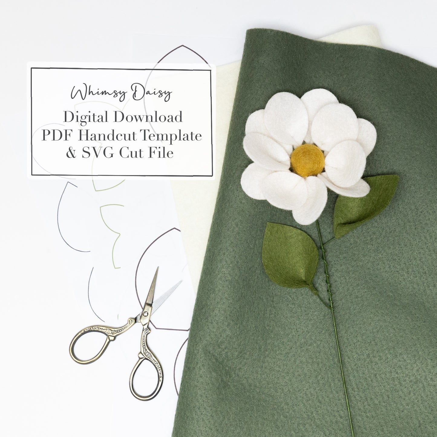 Whimsy Daisy PDF and DVG Digital Download