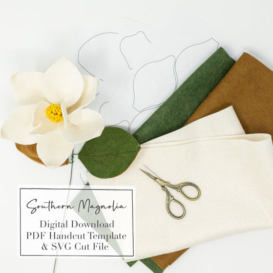 Southern Magnolia Digital PDF & SVG Download