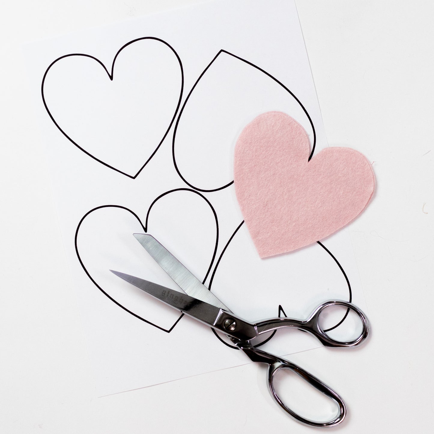 Heart Template Digital Download
