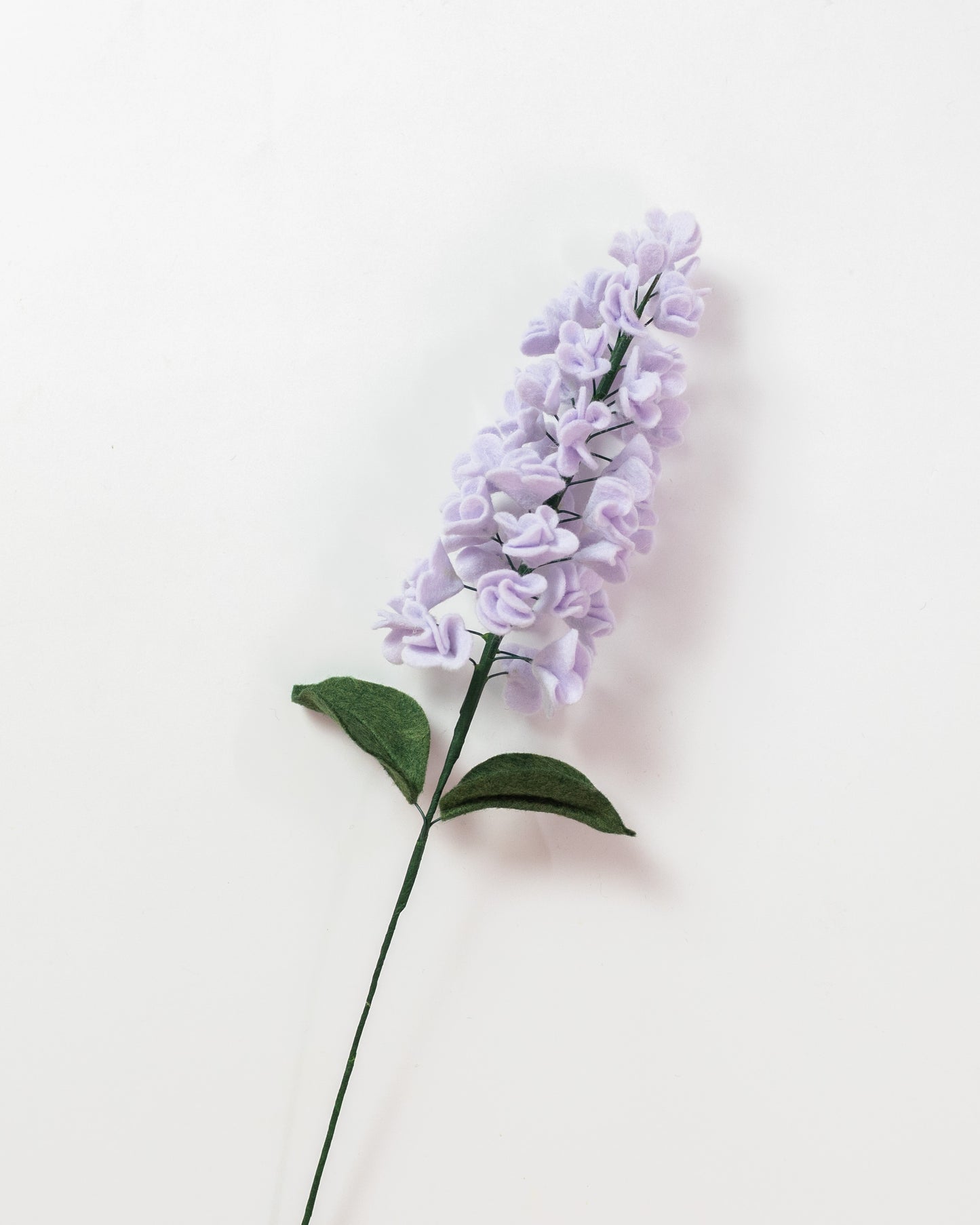 Lilac Flower Stem with Leaves