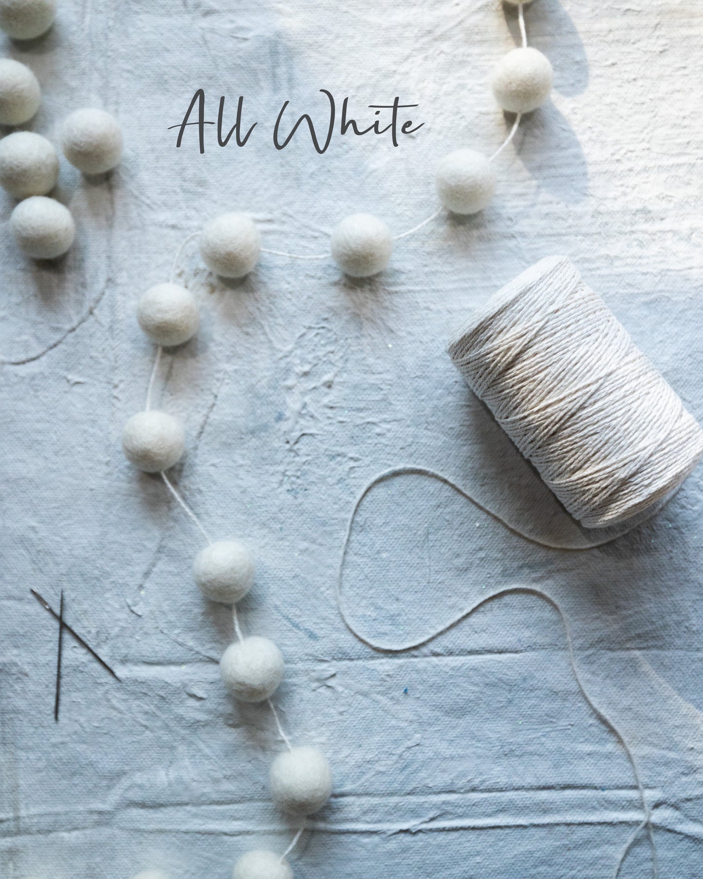 DIY Felt Ball Christmas Garland