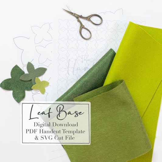4 Point Leaf Base In 3 Sizes Digital PDF & SVG Download