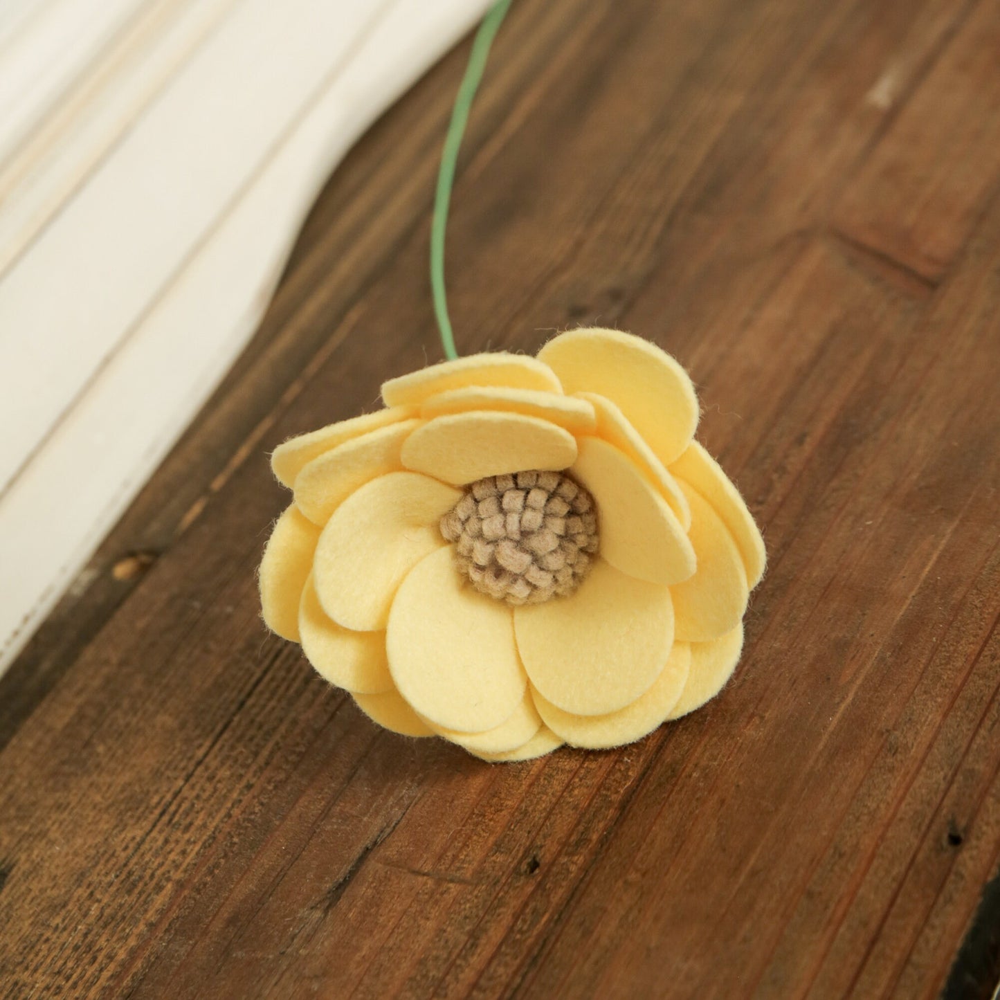 Ground Rose Felt Flower Stem
