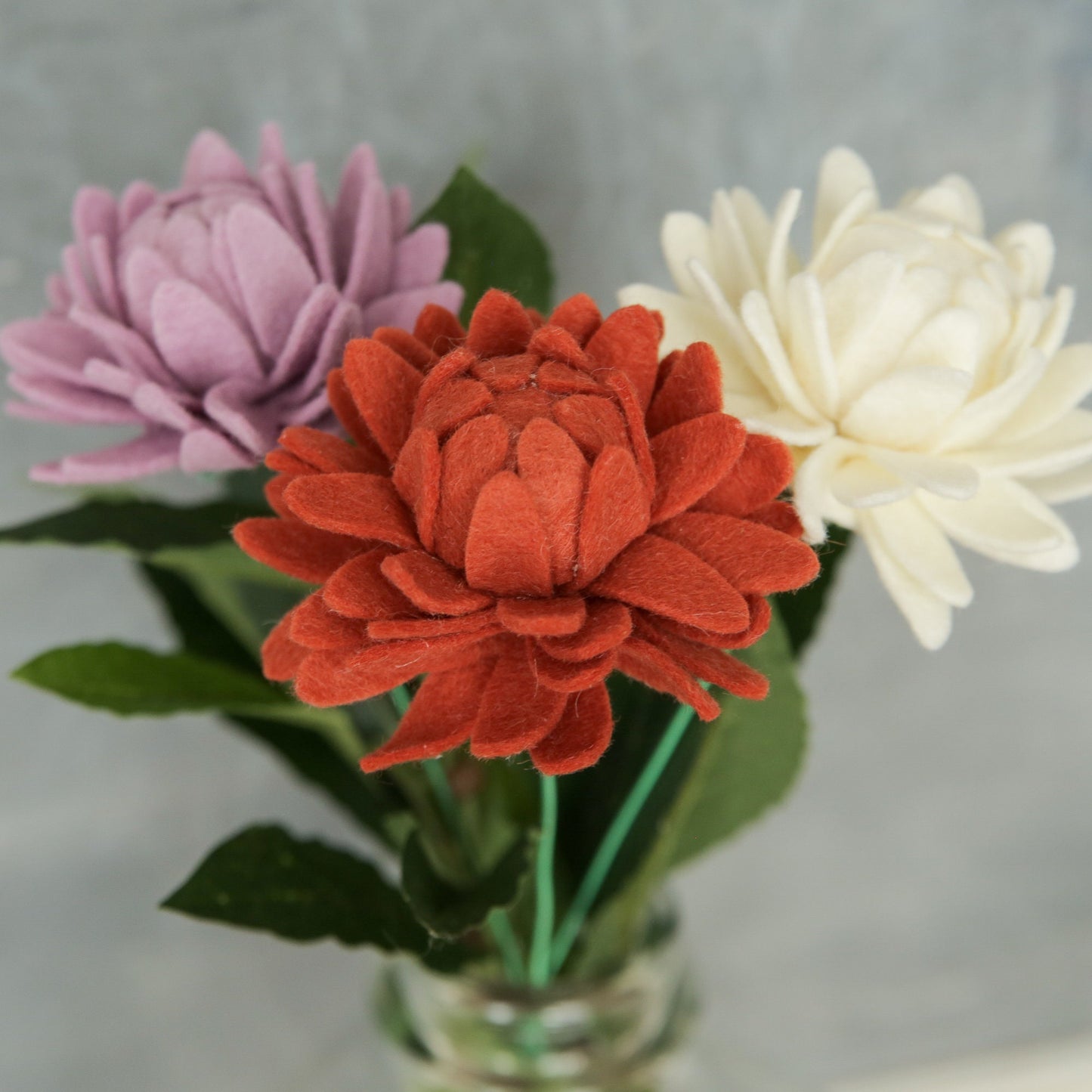 Chrysanthemum Felt Flower Stem