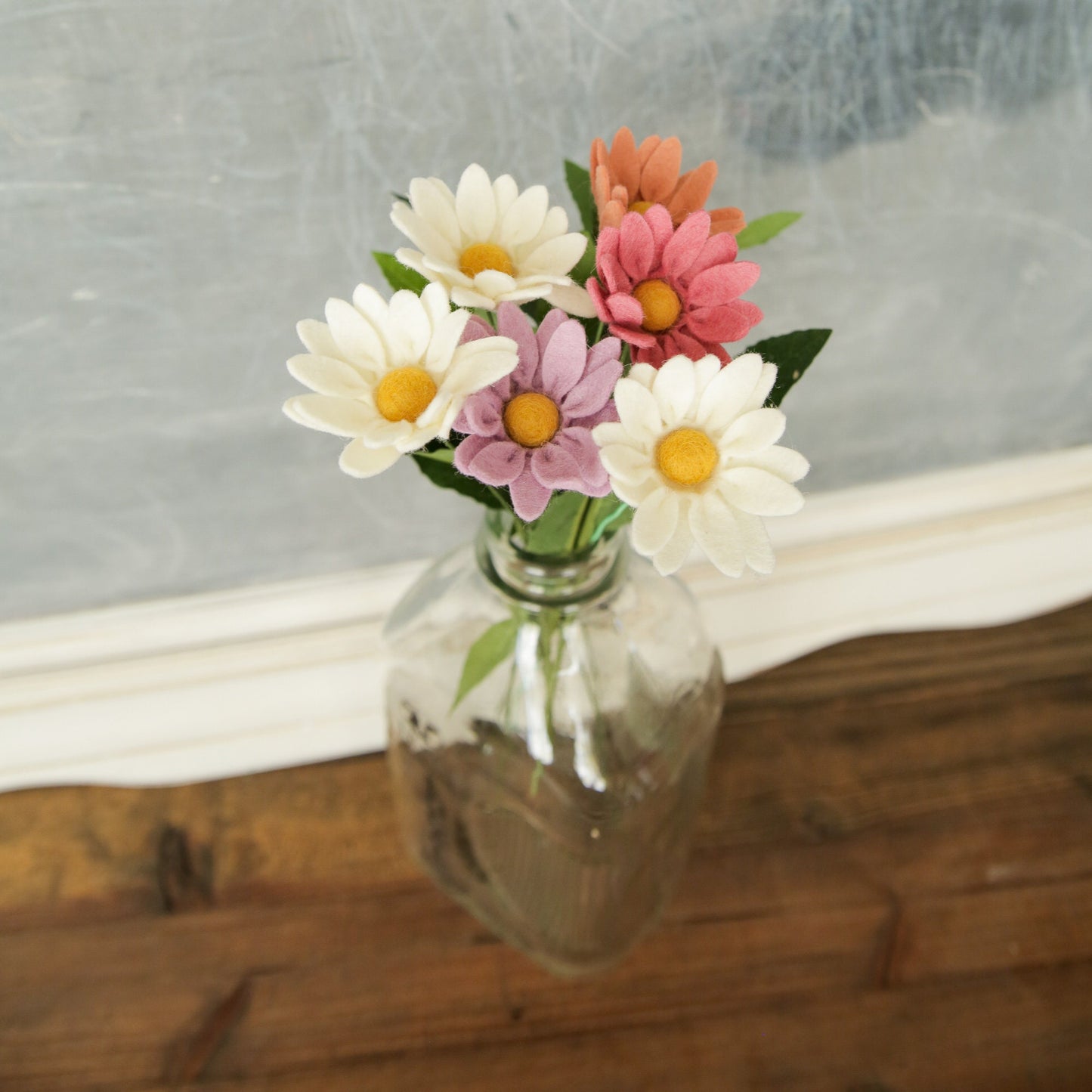 Marguerite Daisy Felt Flower Stem
