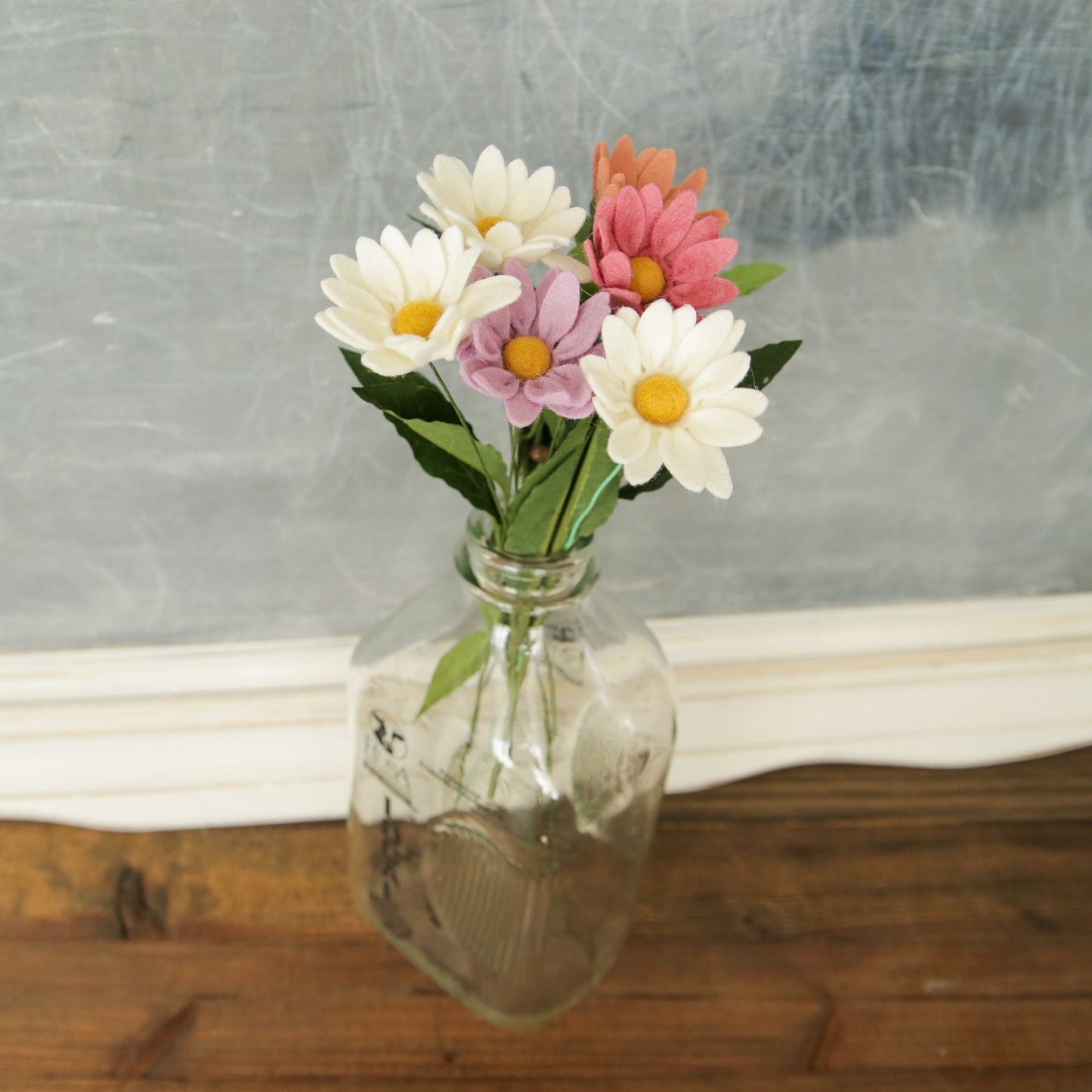 Marguerite Daisy Felt Flower Stem