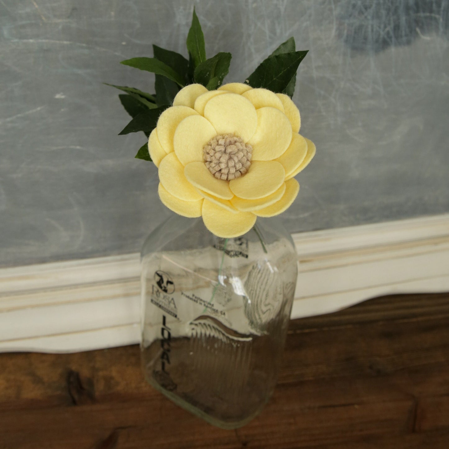 Ground Rose Felt Flower Stem