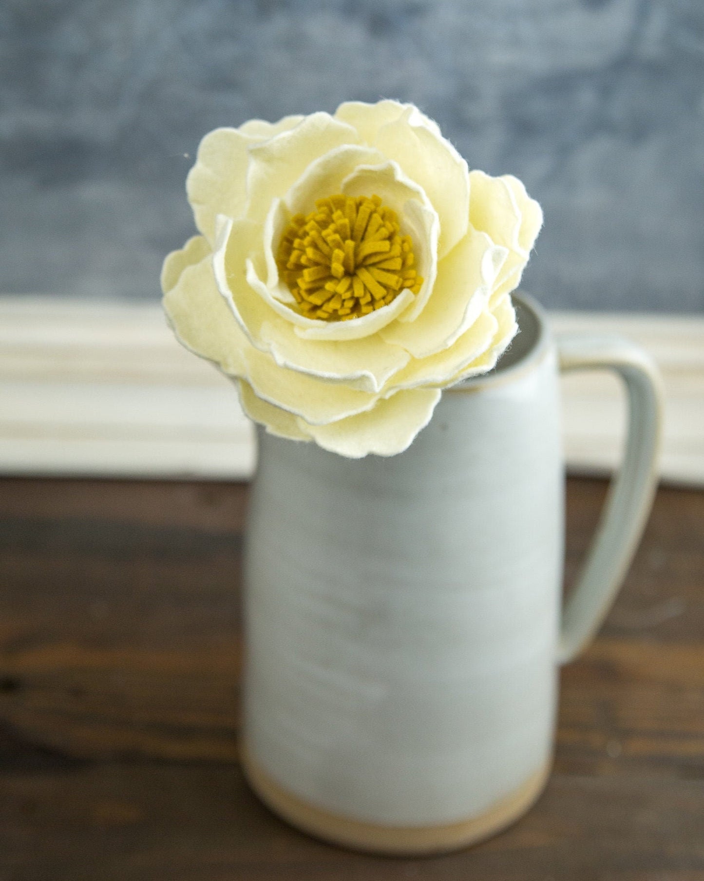 Open Peony Flower Stem
