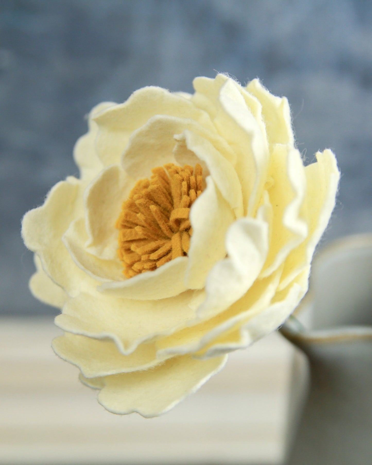 Open Peony Flower Stem