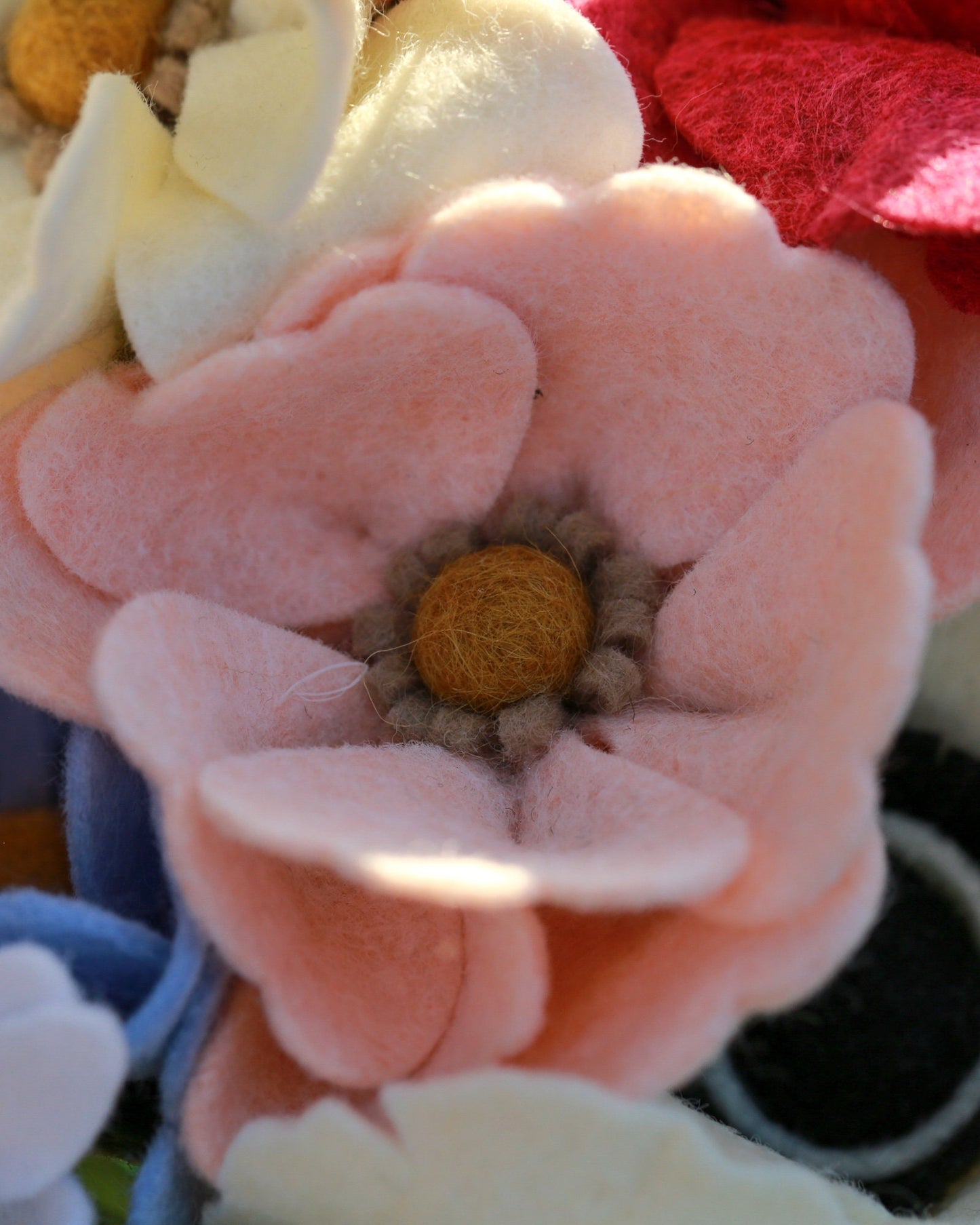 Butterfly Ranunculi Felt Flower Stem
