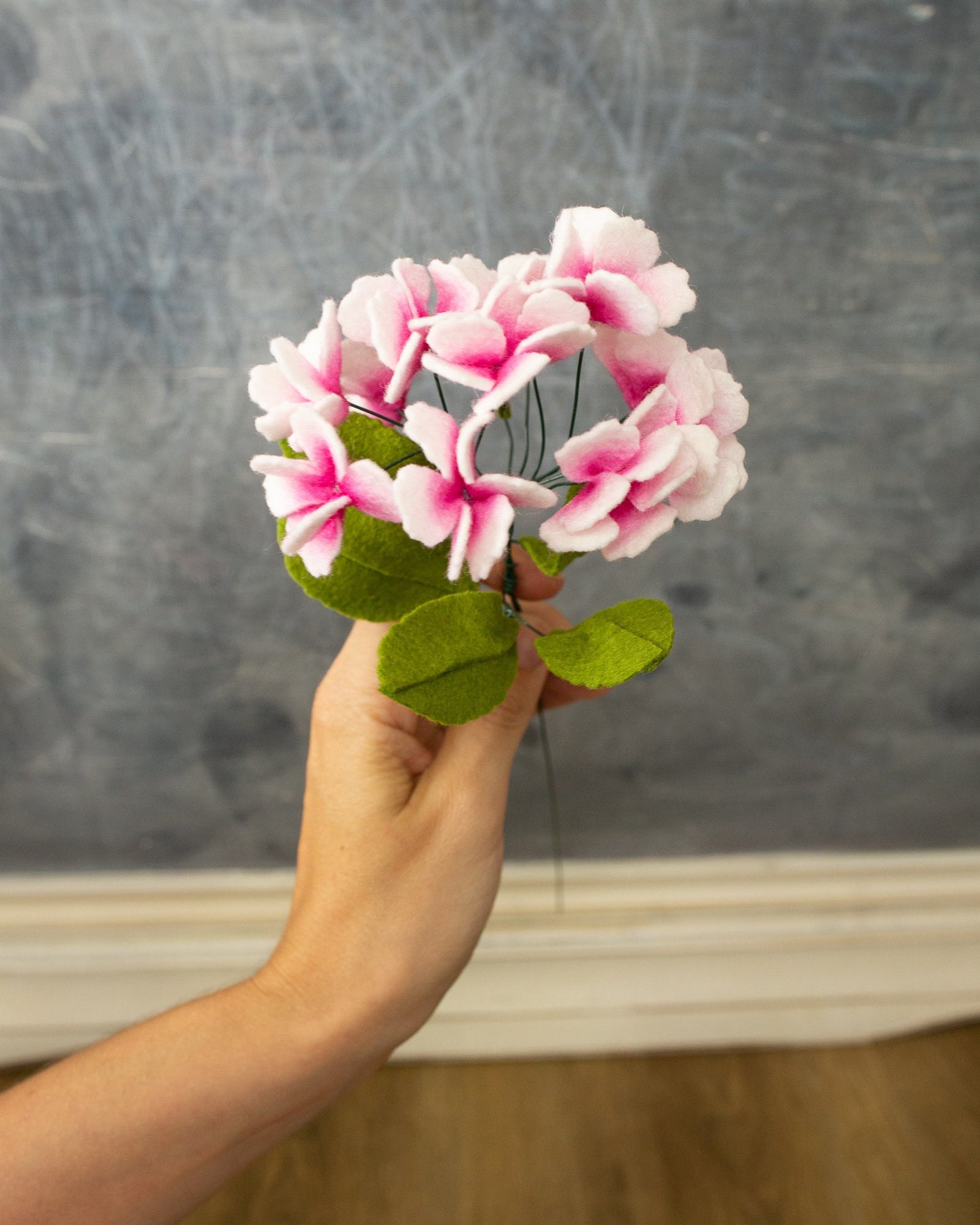 Sweet William Felt Flower Stem